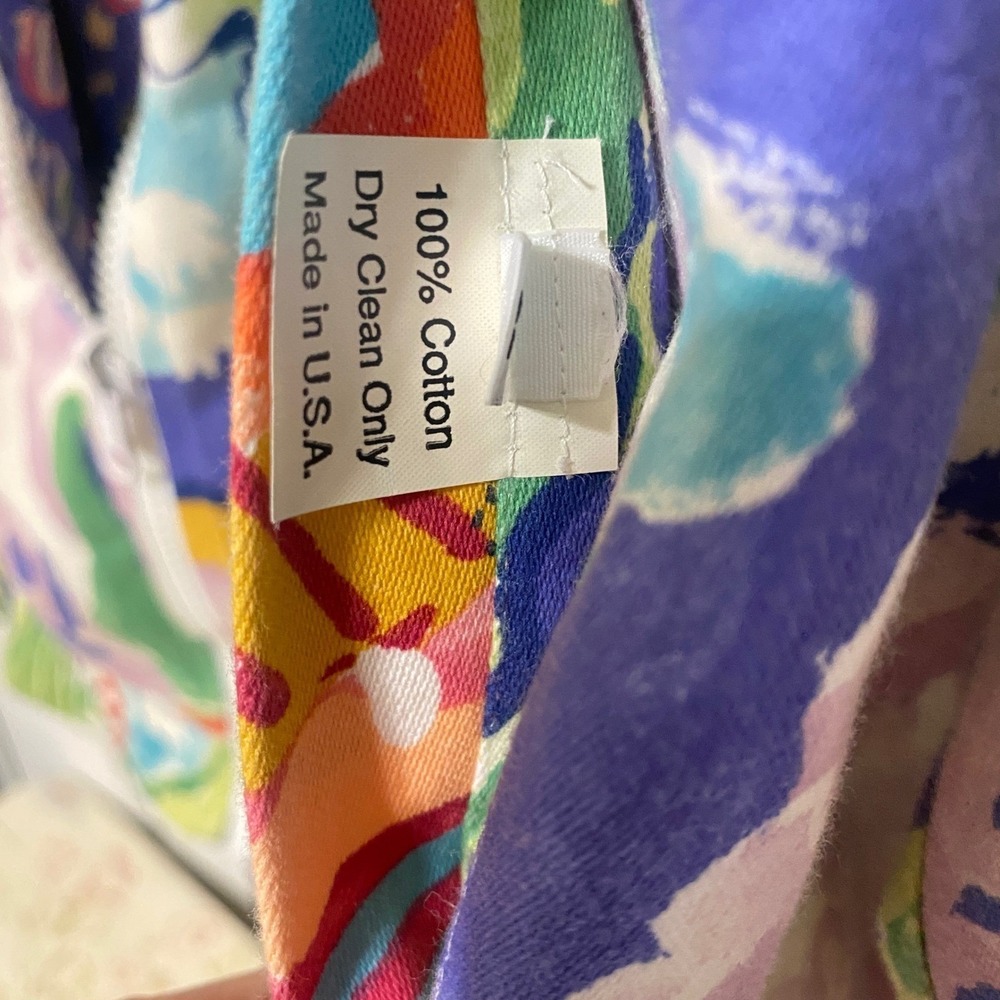 VTG 80s Reversible Bomber Jacket Ocean Themed Size Large Vibrant Rare EUC USA - Picture 12 of 15